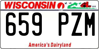 WI license plate 659PZM
