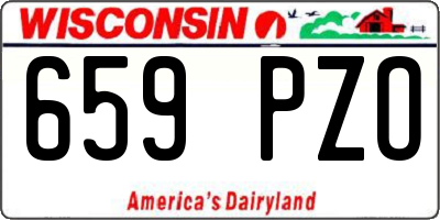 WI license plate 659PZO