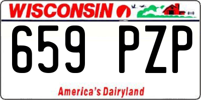 WI license plate 659PZP