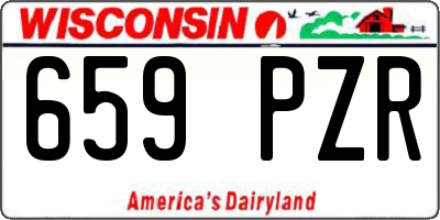 WI license plate 659PZR