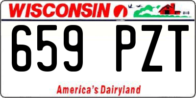 WI license plate 659PZT