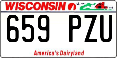 WI license plate 659PZU