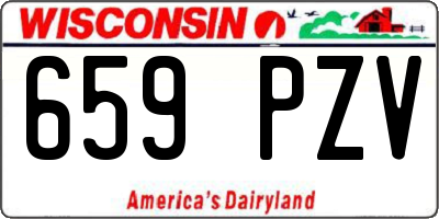 WI license plate 659PZV
