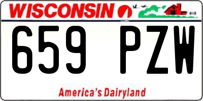WI license plate 659PZW