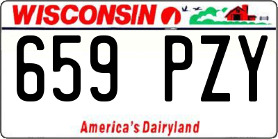 WI license plate 659PZY