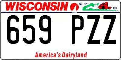 WI license plate 659PZZ