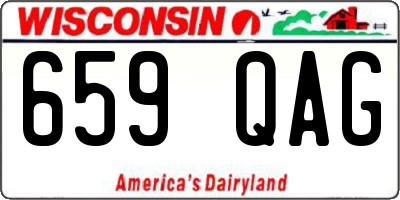 WI license plate 659QAG