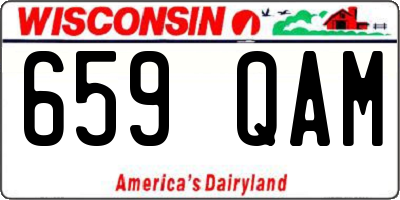 WI license plate 659QAM