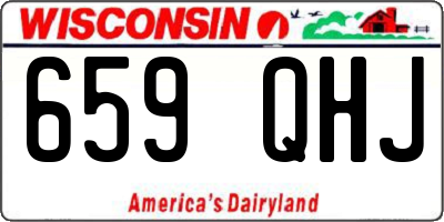 WI license plate 659QHJ