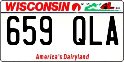 WI license plate 659QLA