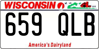 WI license plate 659QLB