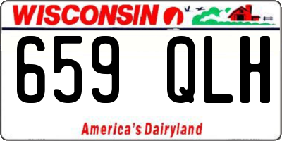 WI license plate 659QLH