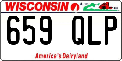 WI license plate 659QLP