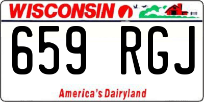 WI license plate 659RGJ