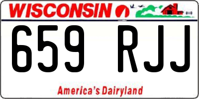 WI license plate 659RJJ