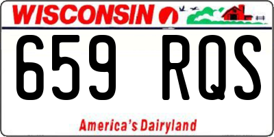 WI license plate 659RQS