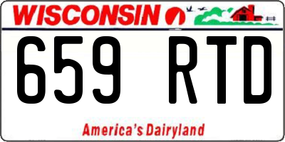 WI license plate 659RTD