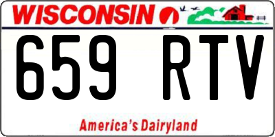 WI license plate 659RTV