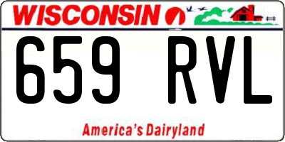 WI license plate 659RVL