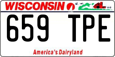 WI license plate 659TPE