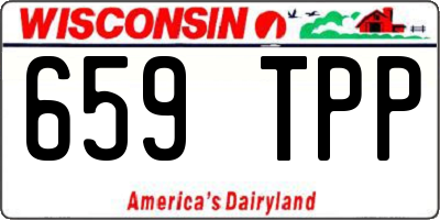 WI license plate 659TPP