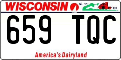 WI license plate 659TQC