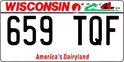 WI license plate 659TQF