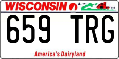 WI license plate 659TRG