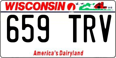 WI license plate 659TRV