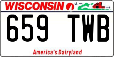 WI license plate 659TWB