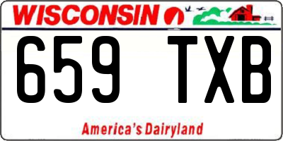 WI license plate 659TXB