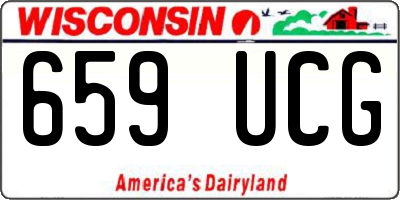 WI license plate 659UCG