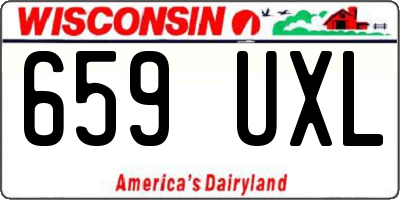 WI license plate 659UXL