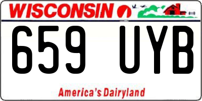 WI license plate 659UYB