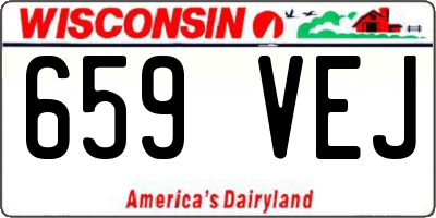WI license plate 659VEJ