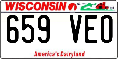 WI license plate 659VEO