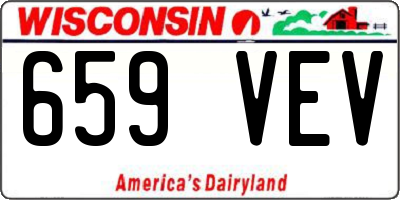WI license plate 659VEV