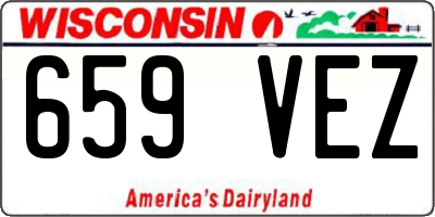 WI license plate 659VEZ