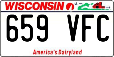 WI license plate 659VFC