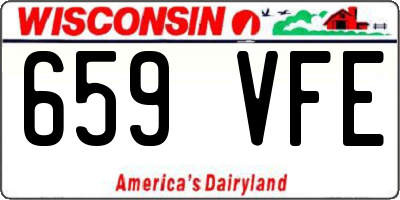 WI license plate 659VFE