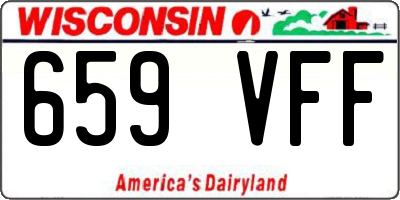 WI license plate 659VFF