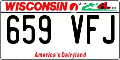 WI license plate 659VFJ