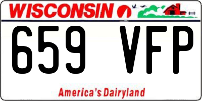 WI license plate 659VFP