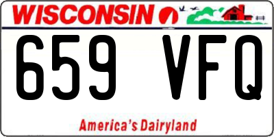 WI license plate 659VFQ