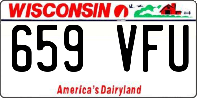 WI license plate 659VFU