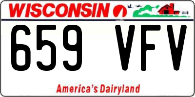 WI license plate 659VFV