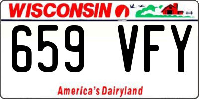 WI license plate 659VFY
