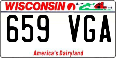 WI license plate 659VGA