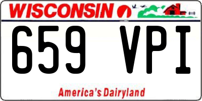 WI license plate 659VPI