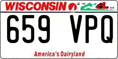 WI license plate 659VPQ